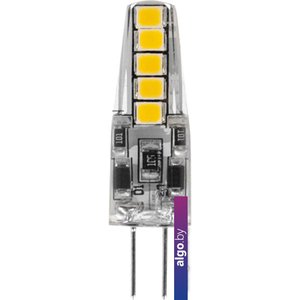 Светодиодная лампочка Rexant JC-Silicon G4 12В 2Вт 6500K холодный свет 604-5008