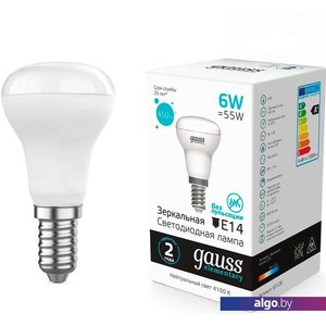 Светодиодная лампочка Gauss Elementary R50 6W 450lm 4100K E14 LED 63126