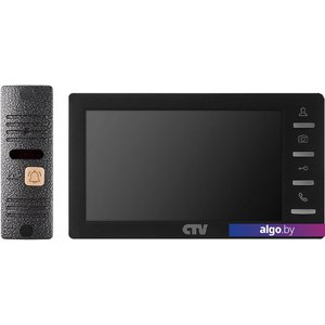 Комплект видеодомофона CTV CTV-DP1701S (черный)