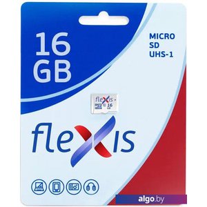 Карта памяти Flexis microSDHC 16GB Class 10 U1 FMSD016GU1