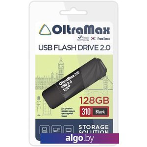 USB Flash OltraMax 310 128GB (черный)