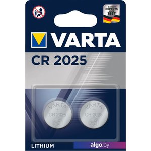 Батарейка Varta CR2025 2 шт.