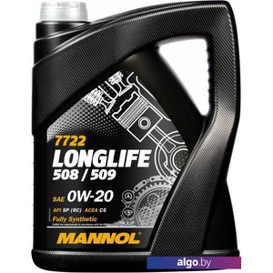 Моторное масло Mannol Longlife 508/509 0W-20 SP RC 5л