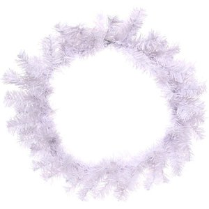 Рождественский венок Серпантин Снежинка 40 см (белый иней) 201-1015