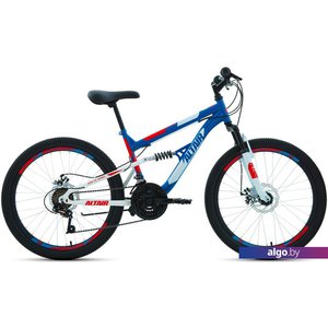 Велосипед Altair MTB FS 24 D 2022 (синий/красный)