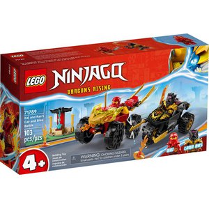 Конструктор LEGO Ninjago 71789 Кай и Рас: Битва на машине и мотоцикле