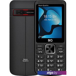 Кнопочный телефон BQ-Mobile BQ-2455 Boom Quattro (черный)