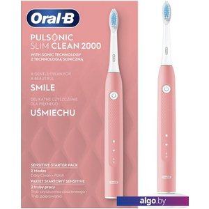 Электрическая зубная щетка Oral-B Pulsonic Slim Clean 2000 (розовый)