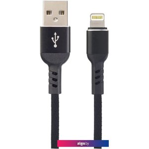 Кабель Perfeo USB Type-A - Lightning I4316 (1 м, черный)