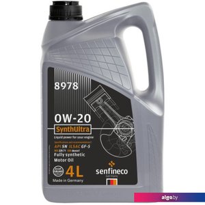 Моторное масло Senfineco SynthUltra 0W-20 API SN GF-5, 4л