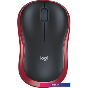 Мышь Logitech M186 (черный/красный)