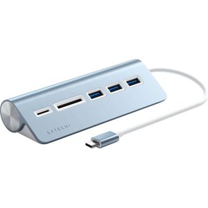 USB-хаб Satechi USB-C Combo Hub ST-TCHCRB (голубой)