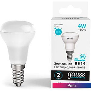 Светодиодная лампочка Gauss Elementary R39 4W 300lm 4100K E14 LED 63124