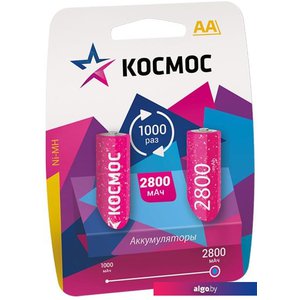 Аккумуляторы КОСМОС AA 2800mAh 2 шт