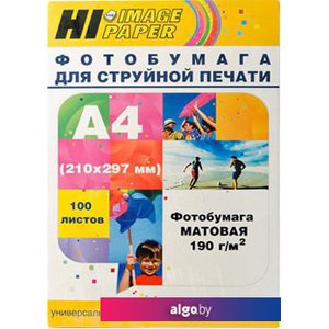 Фотобумага Hi-Black Hi-Image матовая А4, 190 г/м2, 100 л [A2028]