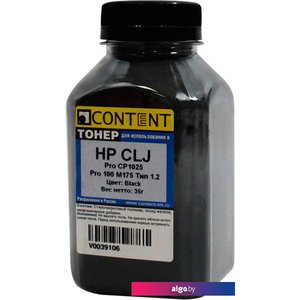 Тонер Content для HP CLJ Pro CP1025/Pro 100 M175 Тип 1.2 (черный) 35 г