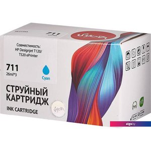 Картридж Sakura Printing SICZ134A (аналог HP 711 Cyan)