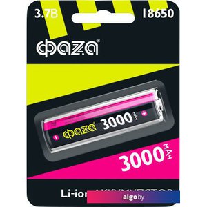 Аккумулятор Фаza 18650 3000mAh Li18650-3000-B1