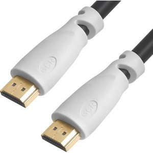 Кабель Greenconnect Russia GCR-51191 HDMI - HDMI (3 м, белый\черный)