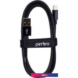 Кабель Perfeo USB Type-A - Lightning I4303 (3 м, черный)