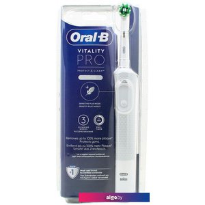 Электрическая зубная щетка Oral-B Vitality Pro D103.413.3 Cross Action Protect X Clean White 4210201427582 (белый)