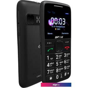 Кнопочный телефон Digma Linx S220 (черный)