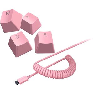 Набор аксессуаров Razer PBT Keycap + Coiled Cable Upgrade Set Quartz Pink