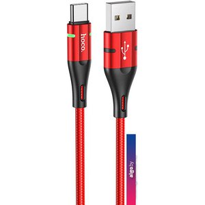 Кабель Hoco U93 Shadow USB Type-A - USB Type-C (1.2 м, красный)