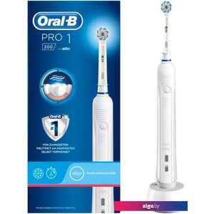 Электрическая зубная щетка Oral-B Pro 1 200 Sensi White D16.513.3U (белый)