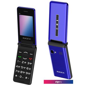 Кнопочный телефон Maxvi E9 (синий)
