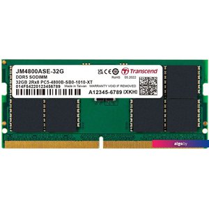 Оперативная память Transcend JetRam 16ГБ DDR5 SODIMM 4800МГц JM4800ASE-16G