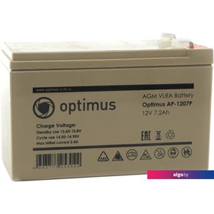Аккумулятор для ИБП Optimus AP-1207P (12В/7.2 А·ч)