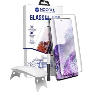 Защитное стекло Mocoll Platinum 3D для Samsung S22 Ultra (черное)