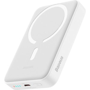 Внешний аккумулятор Baseus Magnetic Mini Wireless Fast Charge Power Bank 30W 10000mAh (белый)