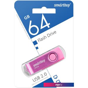 USB Flash SmartBuy Twist 64GB (розовый)