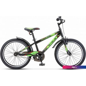 Детский велосипед Stels Pilot 20 200 VC Z010 (черный/салатовый, рама 12)