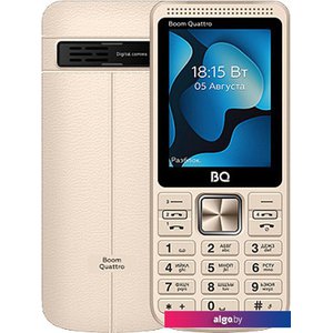 Кнопочный телефон BQ-Mobile BQ-2455 Boom Quattro (золотистый)