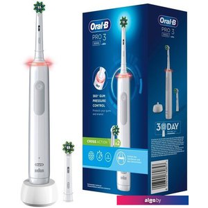 Электрическая зубная щетка Oral-B Pro 3 3000 Cross Action D505.523.3 8006540760857 (белый)
