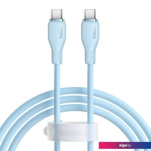 Кабель Baseus Pudding Series USB Type-C - USB Type-C (1.2 м, голубой)