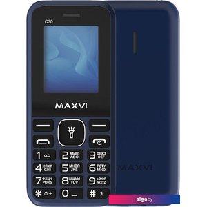 Кнопочный телефон Maxvi C30 (синий)