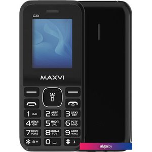 Кнопочный телефон Maxvi C30 (черный)