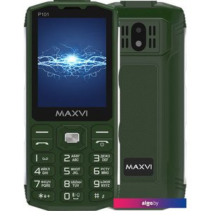 Кнопочный телефон Maxvi P101 (зеленый)