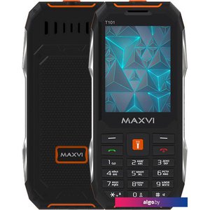 Кнопочный телефон Maxvi T101 (оранжевый)