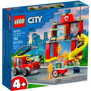 Конструктор LEGO City 60375 Пожарная часть и пожарная машина