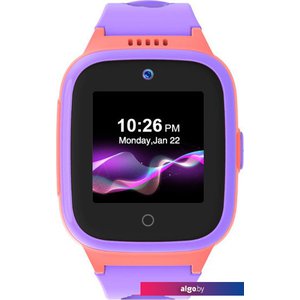 Умные часы LeeFine Q27 4G (розовый/фиолетовый)
