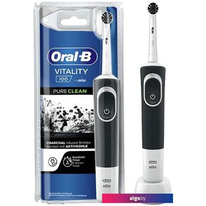 Электрическая зубная щетка Oral-B Vitality 100 PureClean D100.413.1 (черный/белый) 4210201391630