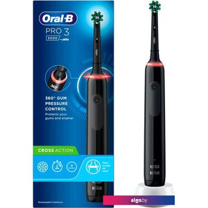 Электрическая зубная щетка Oral-B Pro 3 3000 Cross Action D505.513.3 (черный)