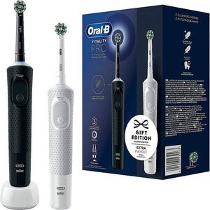 Oral-B Vitality Pro Cross Action D103.423.3H (2 шт, черный/белый)