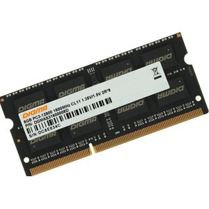 Оперативная память Digma 8ГБ DDR3 SODIMM 1600 МГц DGMAS31600008D