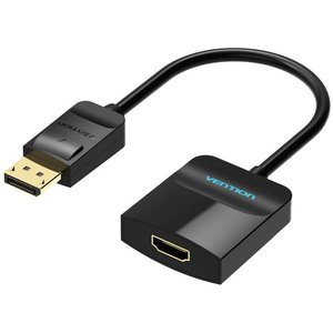 Vention HBGBB DisplayPort - HDMI (0.15 м, черный)